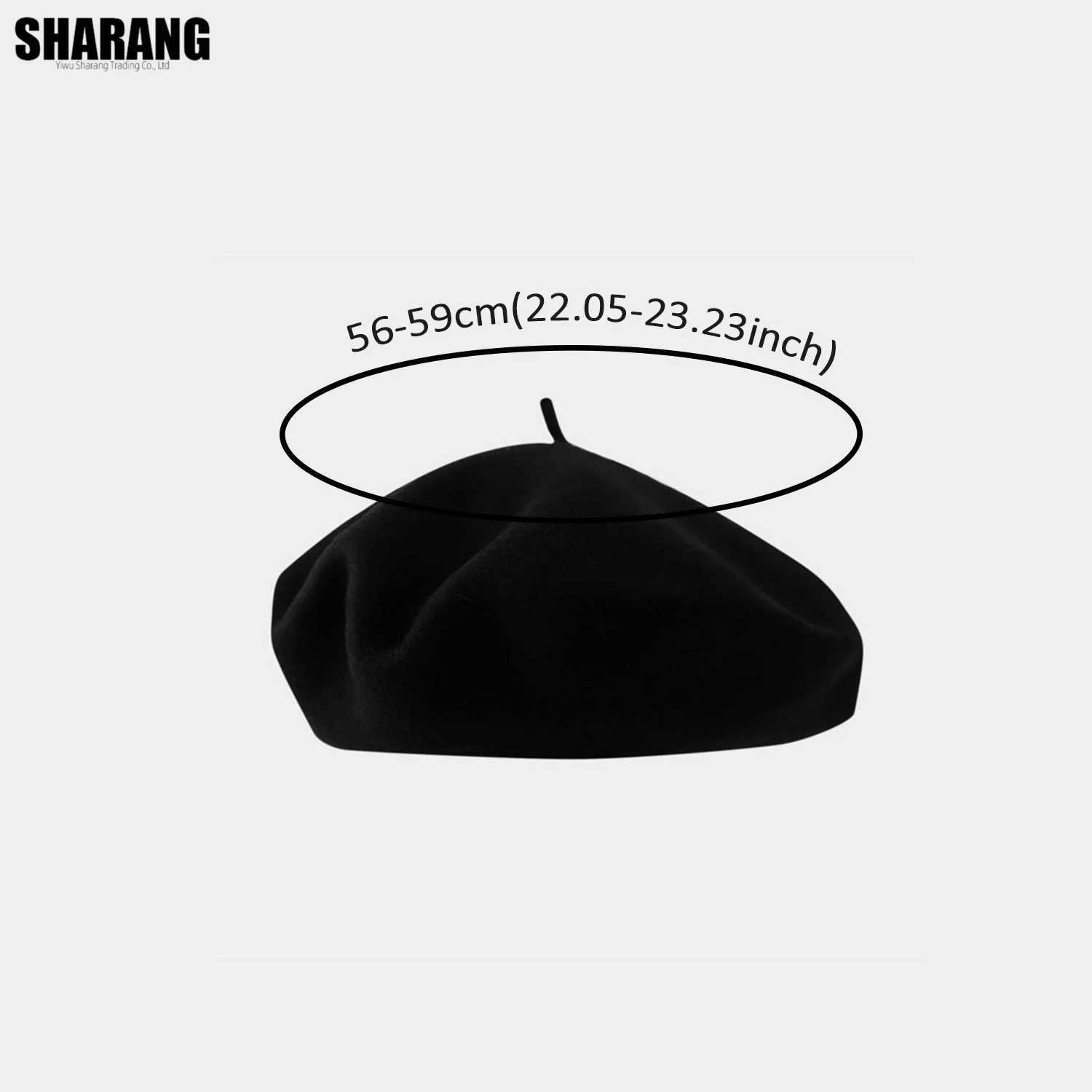 Korean Women Beret Hat Autumn Winter Fashion Casual Warm Wool Beanie Hat for Women Black Red Beige Pink Yellow Wine Red J251125