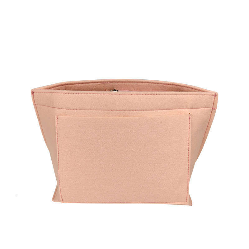 Felt inner liner large capacity storage middle organizing bag, felt dumpling makeup bag