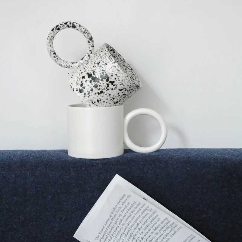 Creative Big Round Handgrip Ceramics Mugs Coffee Mug Milk Tea office Cups Drinkware the Best birthday Gift Y251125