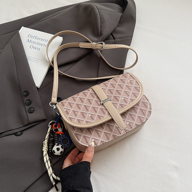 Fashionable Commuting Crossbody Bag New Style Leisure Pure Color All Kinds Of Shoulder Bag Wholesale Korean Fashion Foreign Style Bag Woman 2025s hot