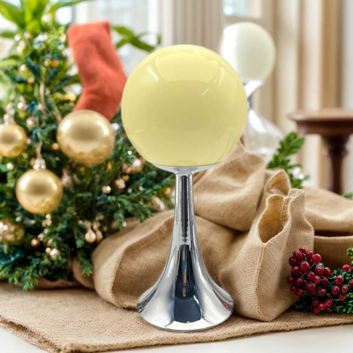 Glass Round Home Table Lamp Room Decoration Hotel Bedside Desk Lamps Girl Bedroom Atmosphere Lighting Night Light Desktop Lamp C251125