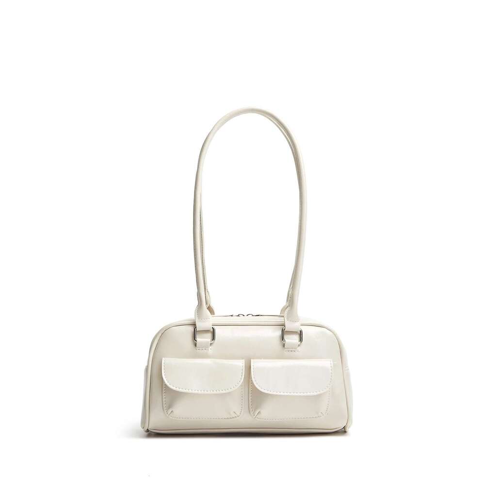 Lux Trendy Street Standoil Korea Designer Bowling Box Handbag For Women Boston Tote Pu Leather Bag Female Accessory
