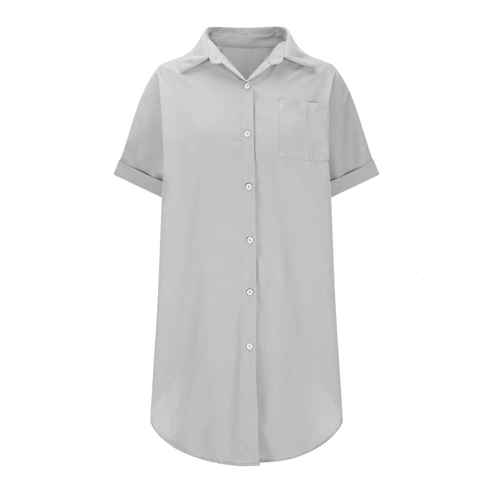Dongdumaoyi Women S Linen Beach Cover Up Dress With Button Womens Shirt Classic Solid Color Party Swimwear For Woman