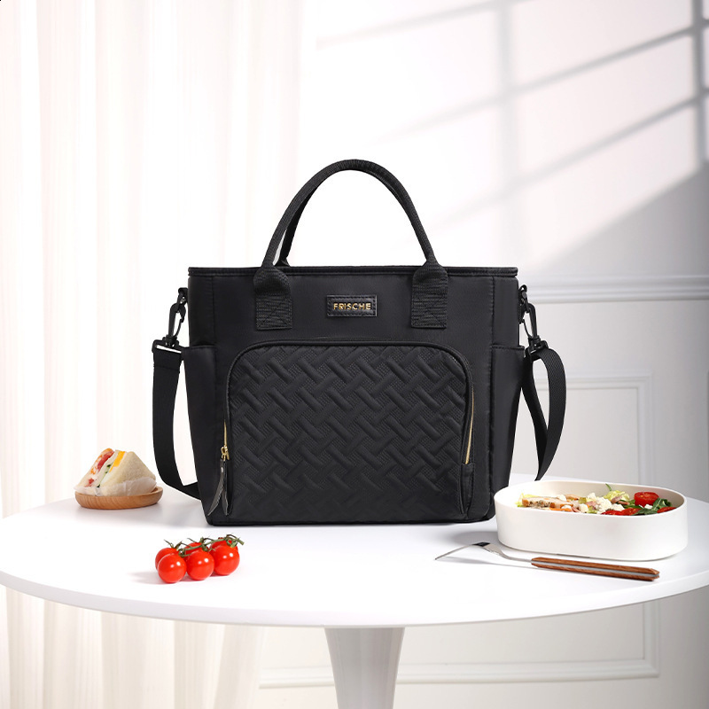 Insulated Lunch Bag - Leakproof Cooler Tote Men Women, Large hot Capacity with Removable Strap, Reusable, Perfect for Work & School