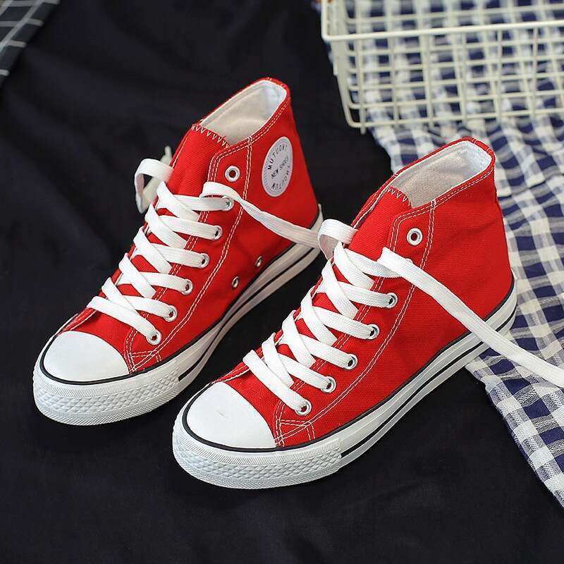 Fubu Cloth Korean Edition Men's and Women's New Couple High Top Canvas Casual Single Shoes