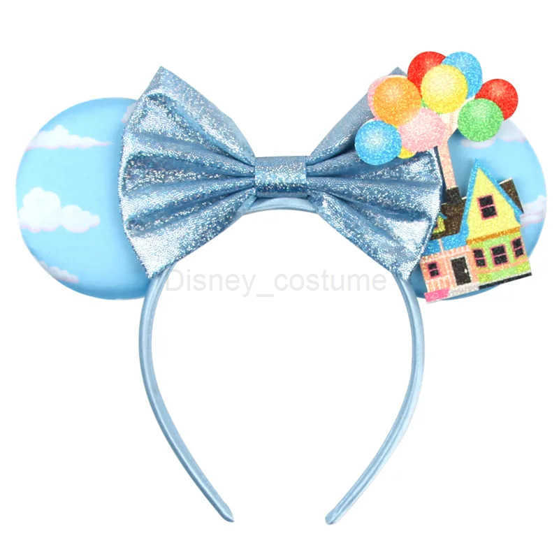 Disney Mickey Mouse Ear Headband Female Headband Childrens Party Hair Accessories Disney Pixar Girls Headband Bow Hair X250425