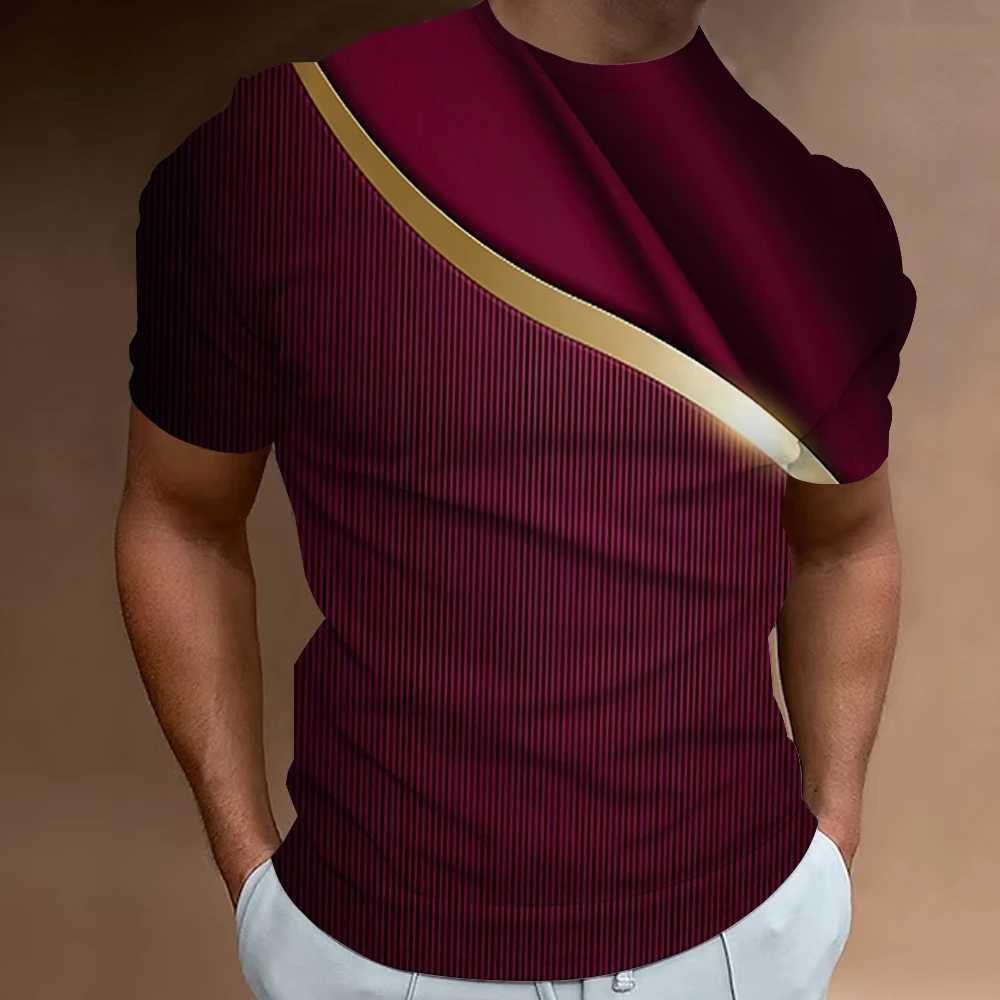 3D printed mens T-shirt fashionable mens street designer short sleeved oversized top daily casual sportswear W250425