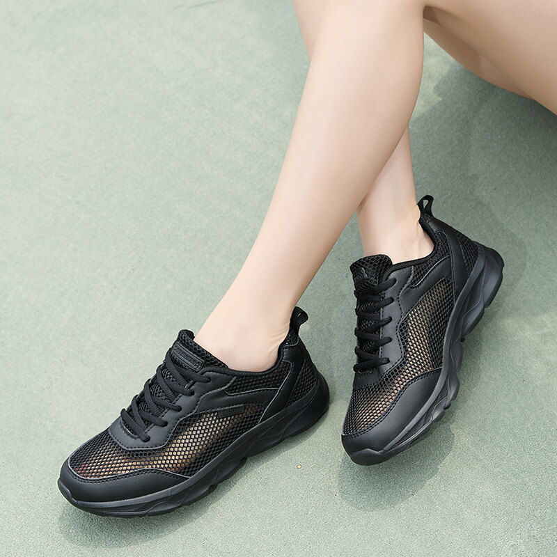 Summer New Sports Large Mesh Hollow Casual Korean Lace Up Versatile Women S Shoes Ddmysaturn
