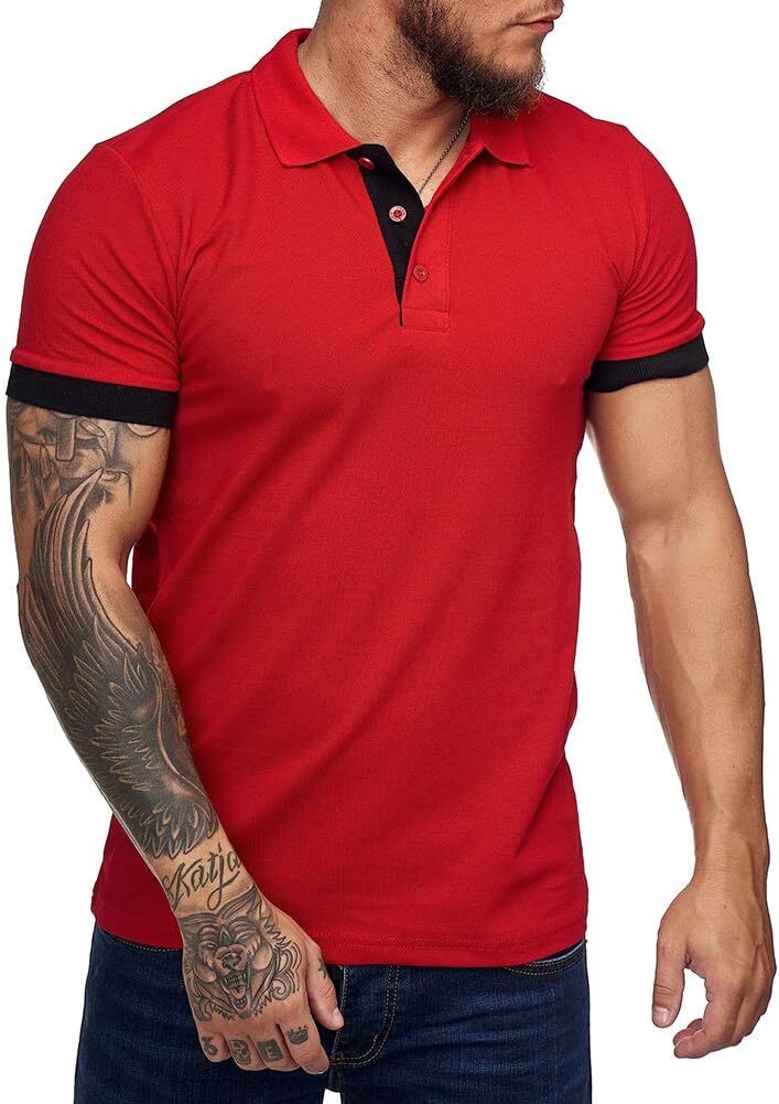 Mens Polo shirt Men's Short Sleeve Casual Slim Fit Polo Shirts Basic Designed Classic Cut Cotton tshirt Casual simple fashion