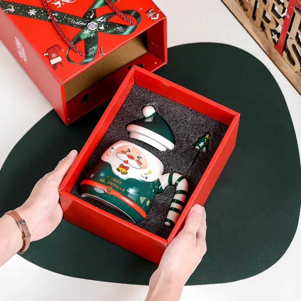Creative Santa Claus mug gift box Christmas gifts ceramic cups souvenirs water cups holiday presents New Y251125
