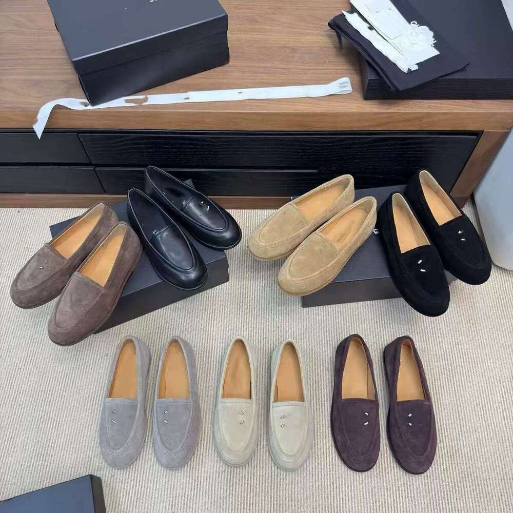 Top quality Designer loafer Luxury fashion shoes woman shoe Slides Suede Shearling flat Fur shoes Mary Jane Moccasin Ballet loafer womens Cozy Winter Penny Loafers