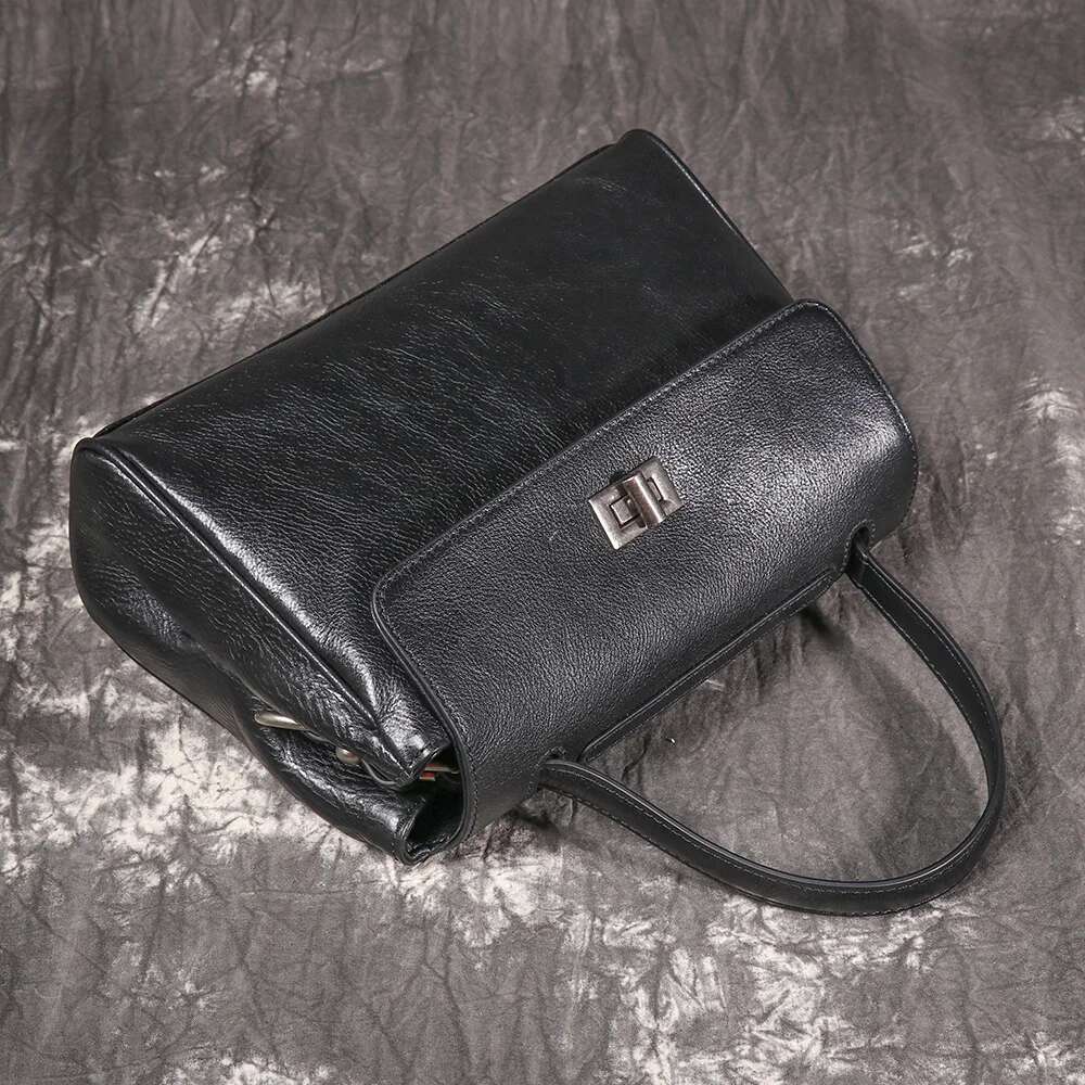 LUOKIR Genuine Leather Women's Messenger Top Layer Cowhide Envelope Fashion Shoulder Vintage Style Crossbody Bag
