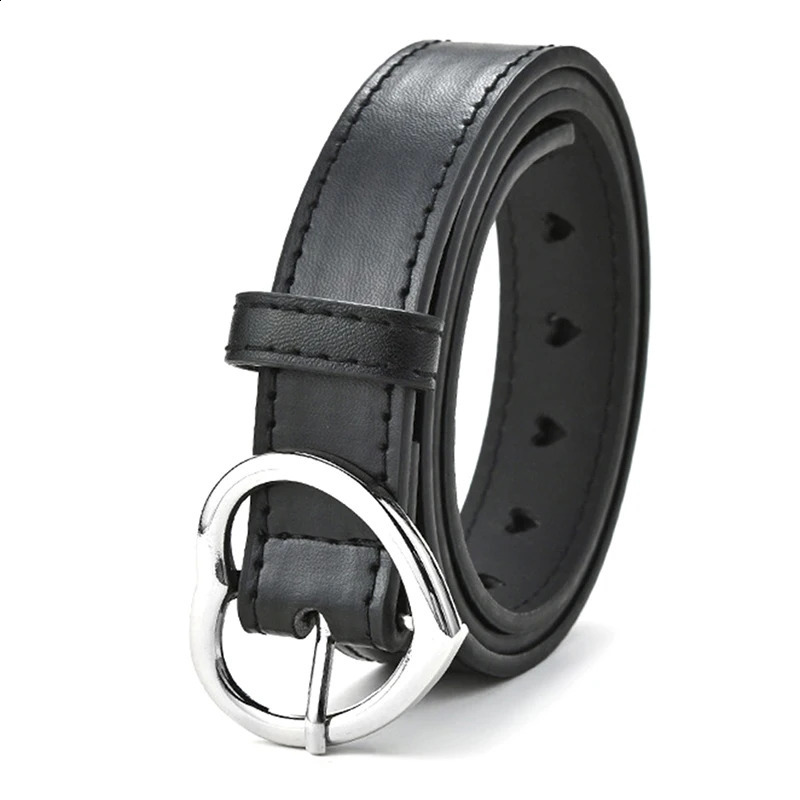 Ins style skeleton with womens love buckle simple version fashionable and personalized with the same denim strap 250422