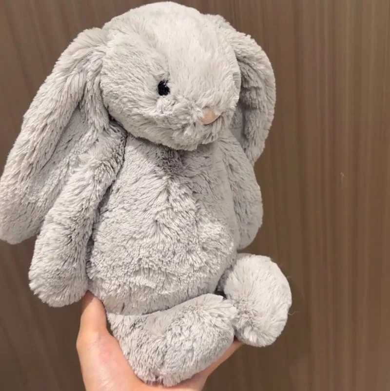 Stuffed 36cm Classic Shy Bonnie Rabbit Orange White Blue Grey Plush Doll Cat Dog Interactive Toy Pet Gift Y250425 Y260128