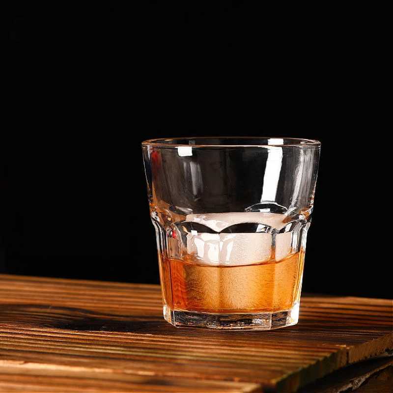 240ml/145ml Thick Bottomed Whiskey Glass ic Beer Glass Thick Bottomed Itan Espresso Glass Coffee Mug Drinking Glasses Y251125