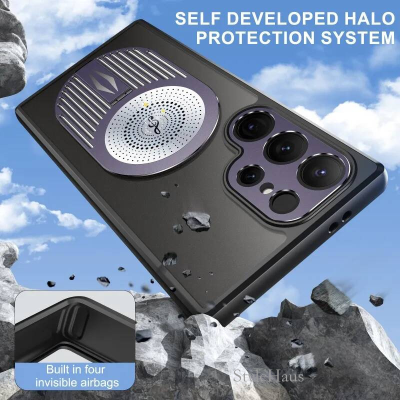 {Magnetic + aromatherapy} S25ultra/S24ultra mobile phone magnetic bracket case powerful heat dissipation long-lasting fragrance