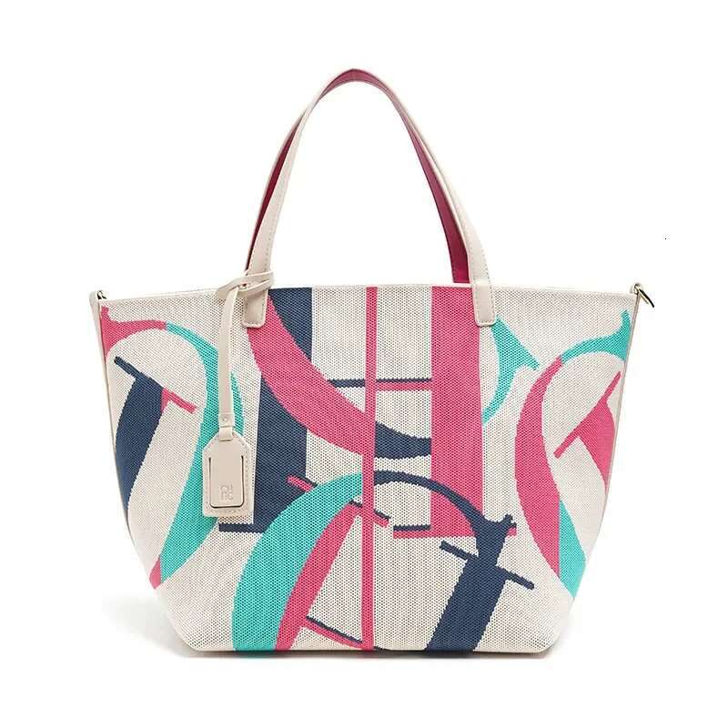 CH Handbag Retro Design Large Capacity Fashion Ladies Bucket New Shopping Versatile Beach Holiday Travel Bag