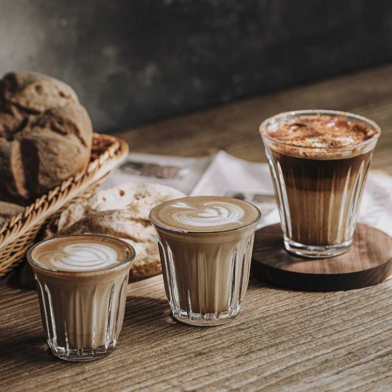 Barista Latte Cups 90ml-200ml Mug Coffee Or Tea Glass Mugs Flat White Espresso Coffee Cup Bring ic Elegance To Table Y251125