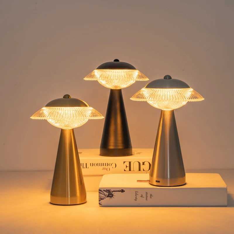 GGbingo LED Table Lamp Touch Sensor Desktop Night Light Rechargeable Reading Lamp for Restaurant Hotel Bar Bedroom Decor LightM251125