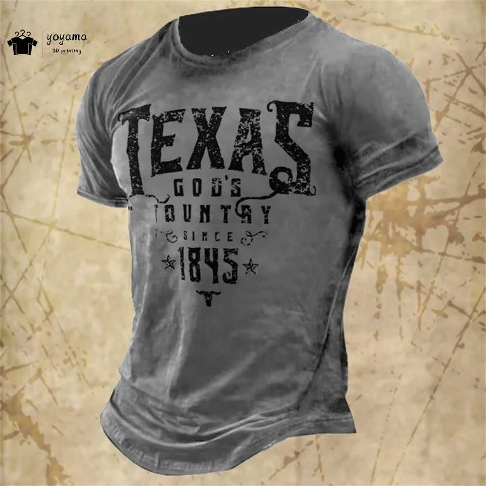 Retro mens T-shirt 3D printed short sleeved T-shirt summer O-neck casual street fashion T-shirt retro mens casual clothing W250425