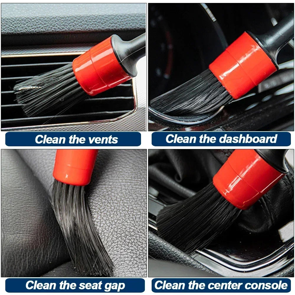 Car cleaning kit drilling washer and detail brush AC ventilation polishing machine ultrafine fiber towel car interior tools 250425