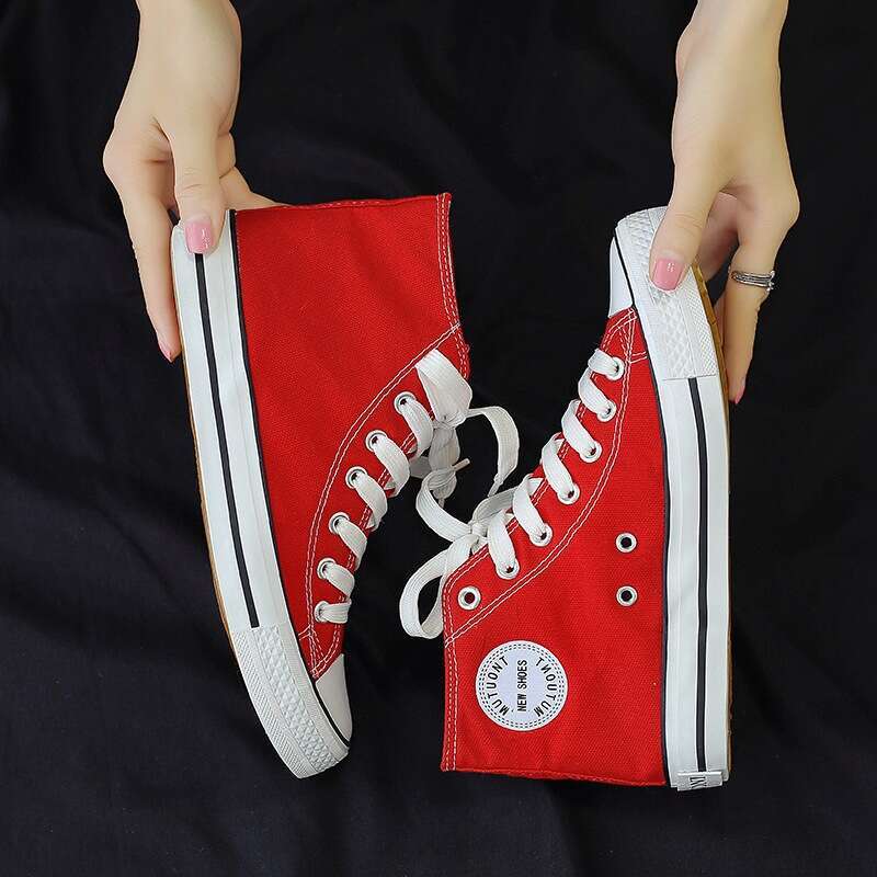 Fubu Cloth Korean Edition Men's and Women's New Couple High Top Canvas Casual Single Shoes