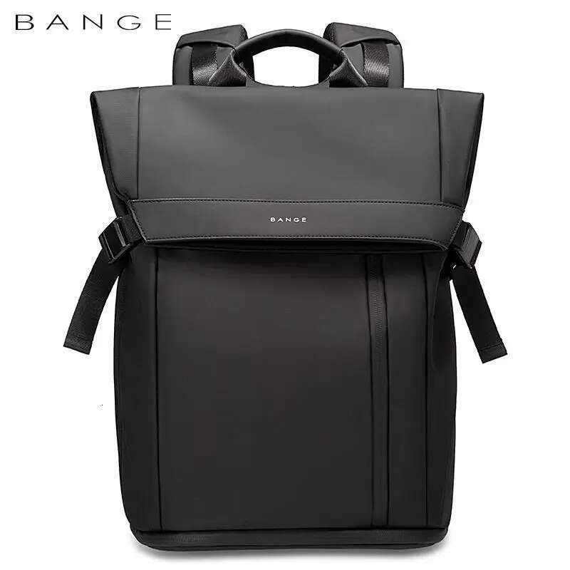 Designer bag Mochila Bange 15.6-inch laptop Men's business waterproof multi compartment travel bag Black backpack suitable for Men