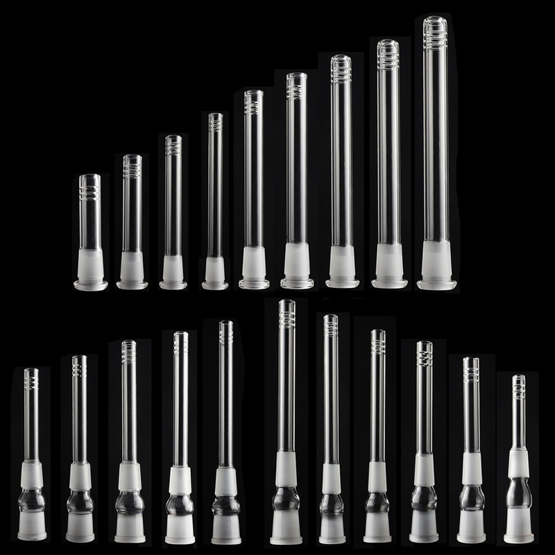 glass Adapters Multiple Sizes Glass Downstem Pipes Down Stem 18-14mm 14mm 18mm