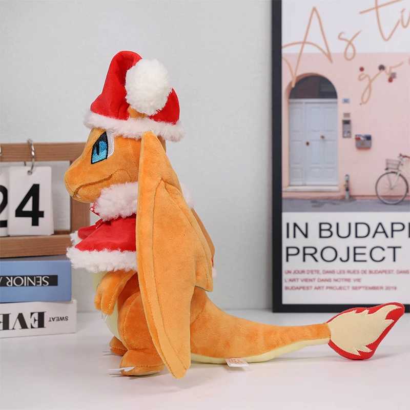 Anime Plush Doll Christmas Charizard Animal Stuffed Plushie Peluche Toys Xmas Birthday Gifts Kids H251125