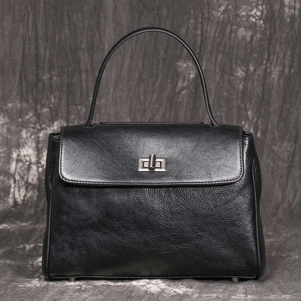LUOKIR Genuine Leather Women's Messenger Top Layer Cowhide Envelope Fashion Shoulder Vintage Style Crossbody Bag