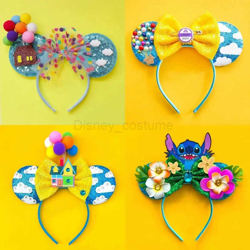 Disney Home>Anime>Childrens earmuffs>Grape hats>Soda water hair>Hot air balloons>Bow cloud hair accessories>Girl gifts X250425