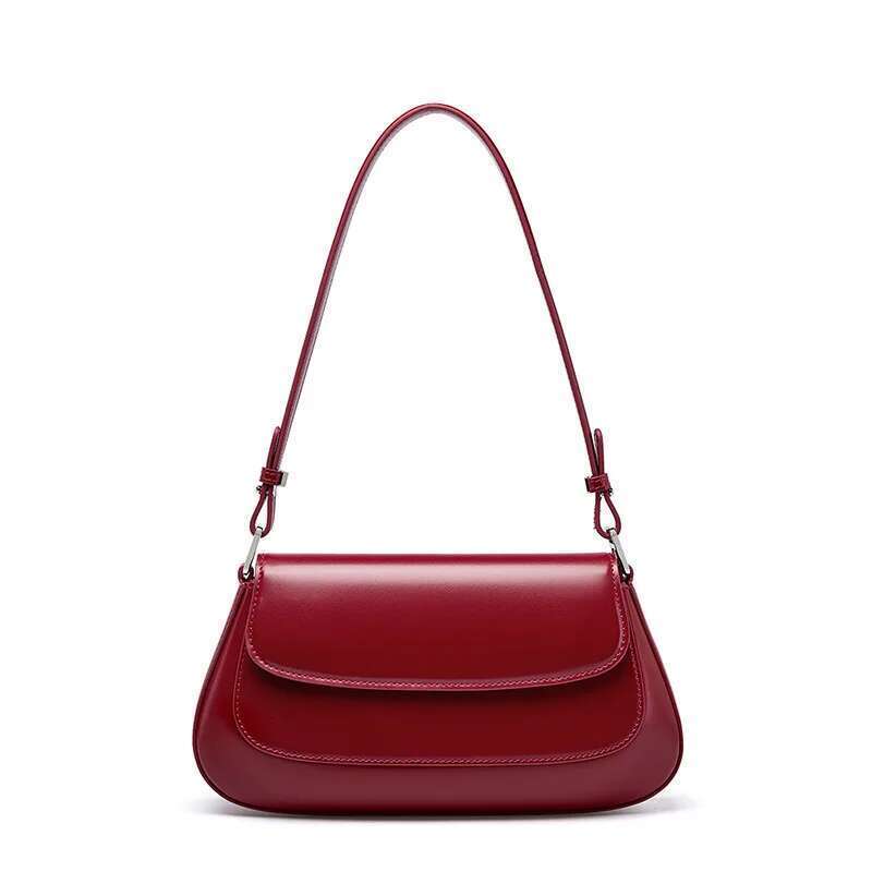 YANATARI Underarm Cowhide Genuine Leather Handbags Women Vintage Shoulder Bag Female Bags Womens High Quality 2025