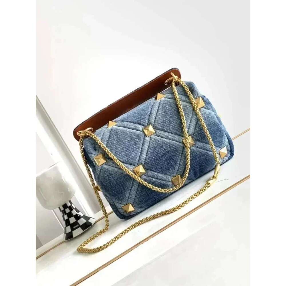 2024 New Denim Rivet Bag Designer Handbag Crossbody Bags For Women Purses And Handbags