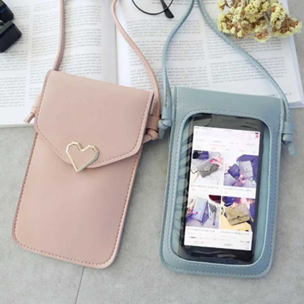 Womens small cross shoulder bag Pu leather womens phone pocket Ard clutch wallet messenger bag 2024 new model W250421