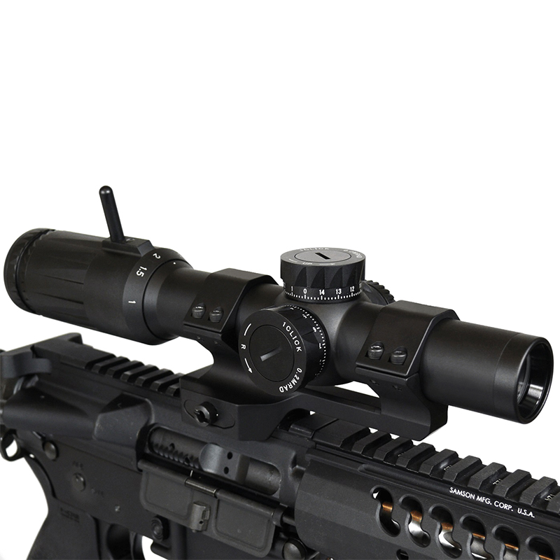 VU DU 1-6x24mm FFP LPVO Rifle Scope with GE Mount - First Focal Plane, Low Profile, Compact, Durable, High-Performance Optics