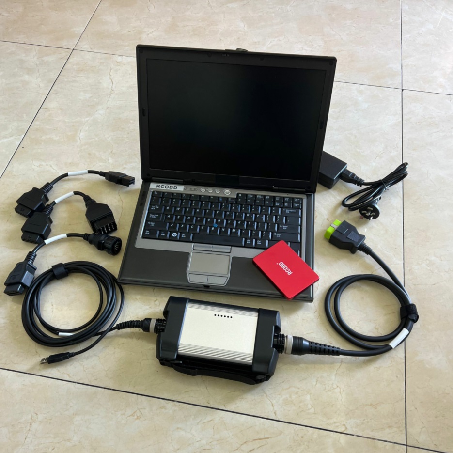 VOCOM II Software 2.8.150 SSD Vocom2 for Volvo Truck Diagnostic Tool With Multi languages and d630 laptop