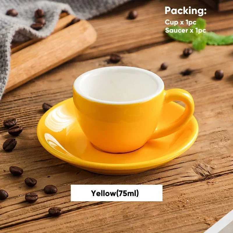 Colorful Ceramic Coffee Cup 75ml Small Mini Espresso Mug Afternoon Tea Dessert Tea Cup Cute Cafe Mug Birthday Gift Home Decor Y251125
