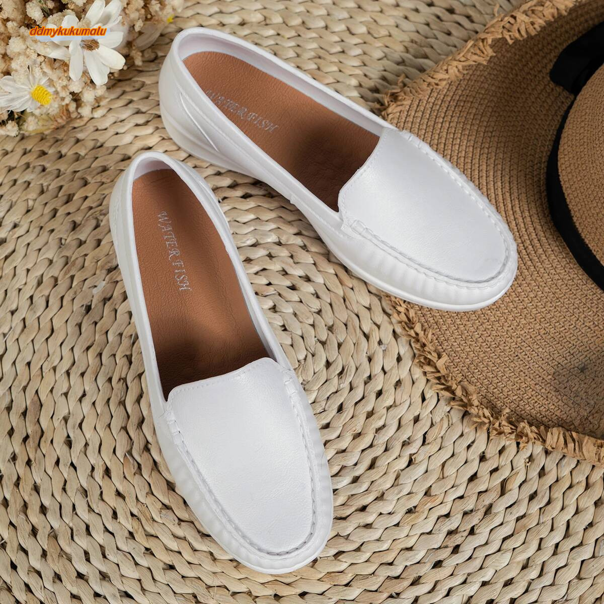 Spring and Autumn Casual Fashion Round Toe Flat Solid Color Comfortable Non-slip Wear-resistant Women's Shoes ddmykukumalu