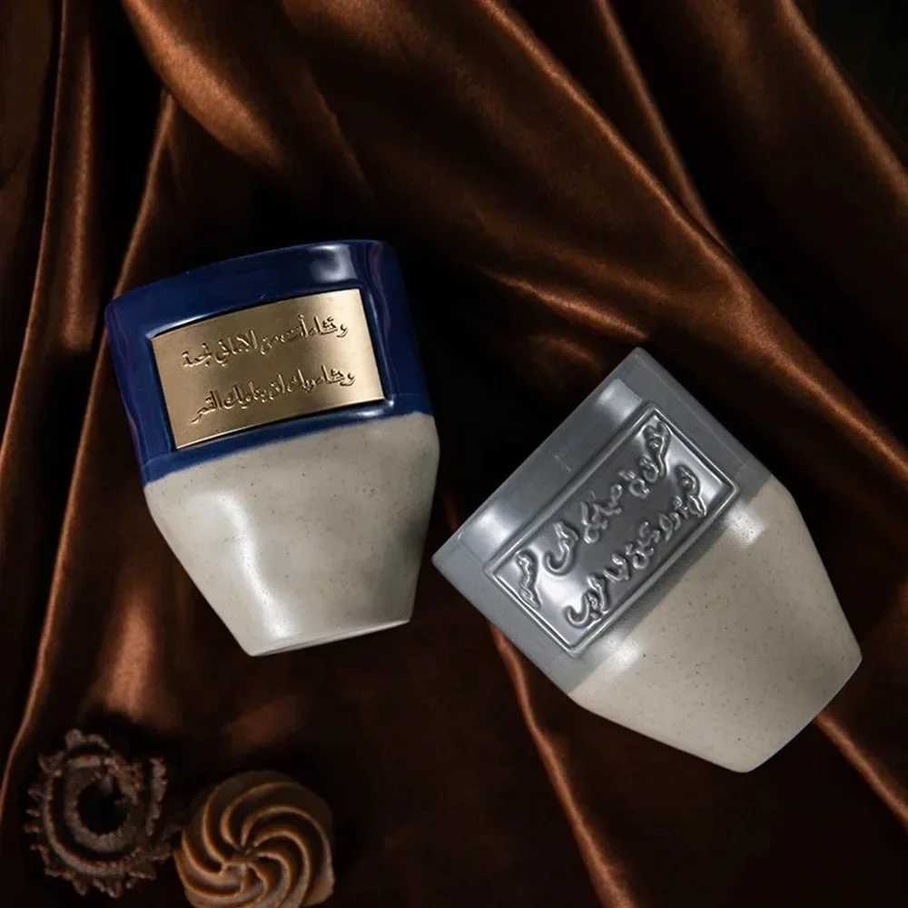 265ml Large capacity Saudi Style Mug Milk Ice Coffee Cup Ceramic Couple Cup Office Mug Gift for Friends Middle Eastern Y251125