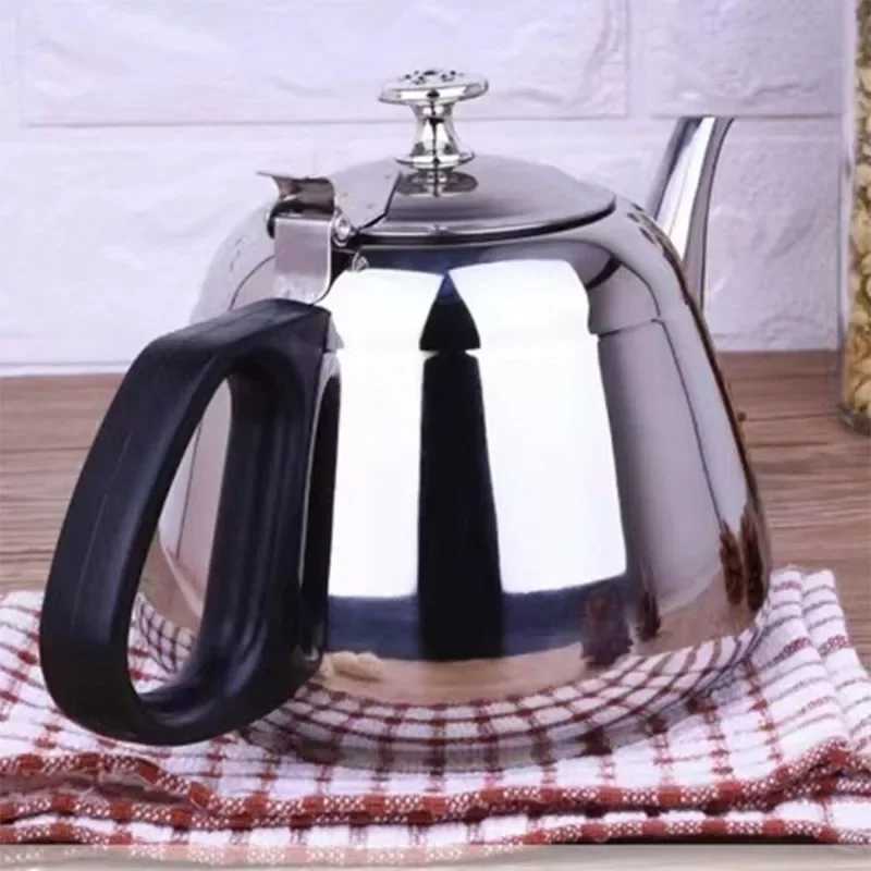 2/15/12L Stainless Steel Teapot Kettle Tea Water Stove Coffee Pot Home Office Restaurant Kettle Whistling Kettle Teakettle C251125