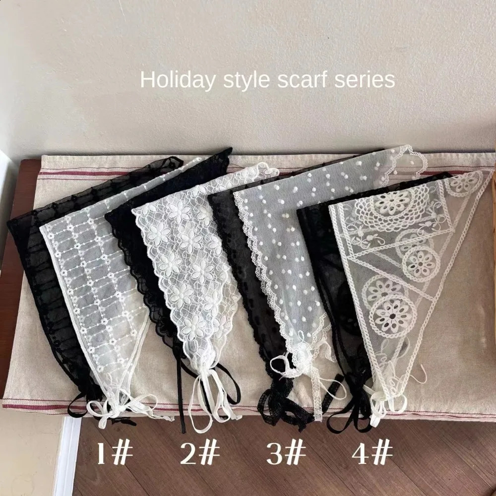 Bohemia Hair Scarf Bandana Elastic Daisy Hair Band Triangle Scarf Kerchief Women Girl Hair Accessories 250424