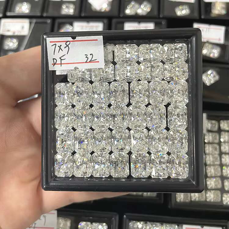 Radiant Cut DEF Color White 7*9mm With GRA Certificate Loose Moissanite Gemstone for Making Ring Necklace Bracelet Jewelry