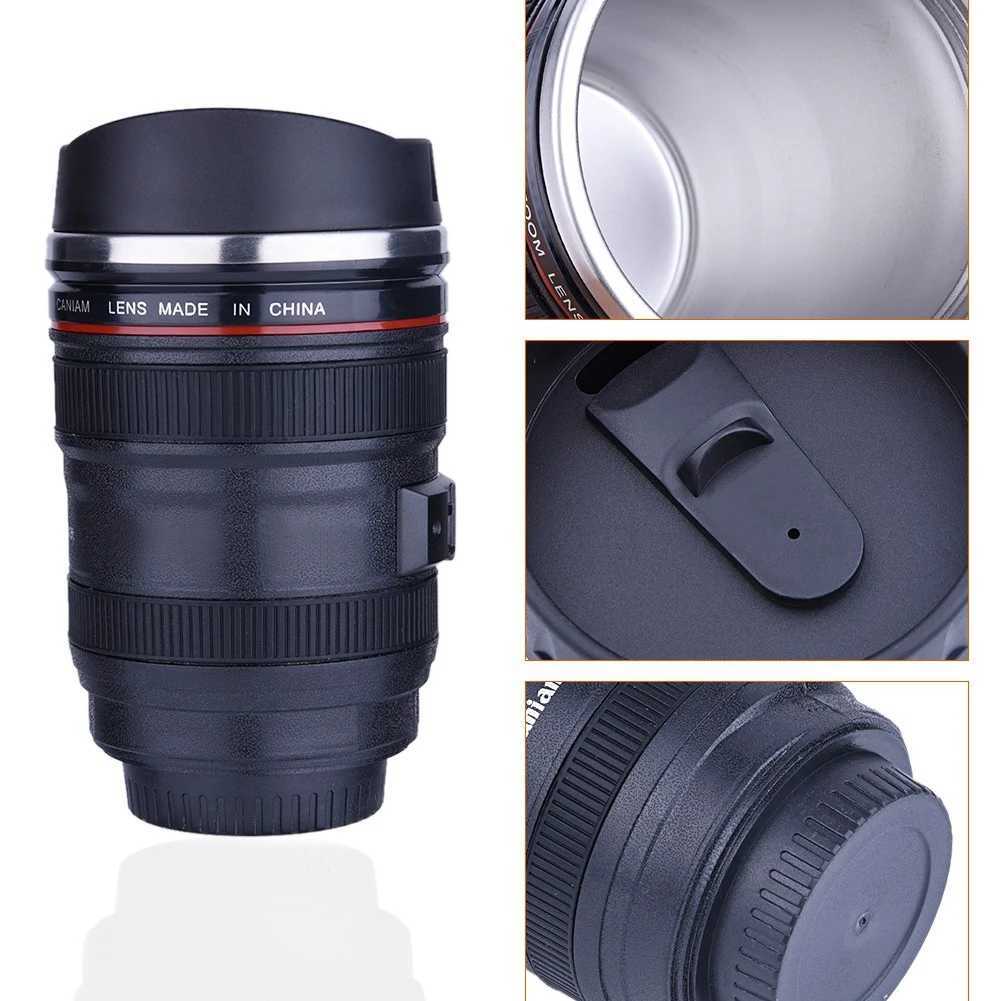 Insulated Flask 6Types Camera Lens Shaped Insulation Cup Stainless Steel Insulated Travelling Flask Travelling Flask Y251125