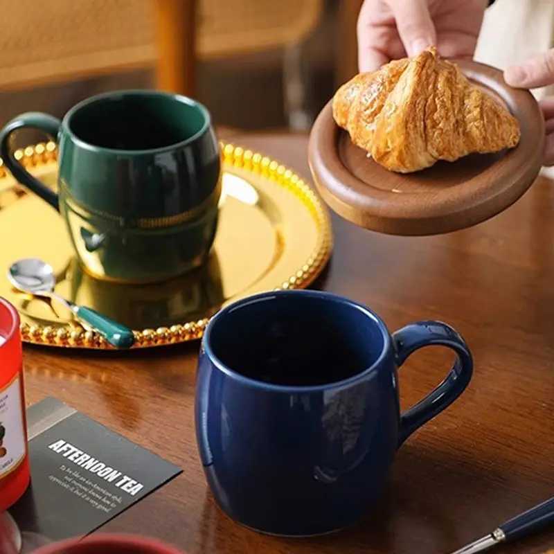 Creative Porcelain 400ml Mug Exquisite Afternoon Tea Coffee Cup Breakfast Milk Oatmeal Cup Office Ceramic Mug Home Decoration Y251125