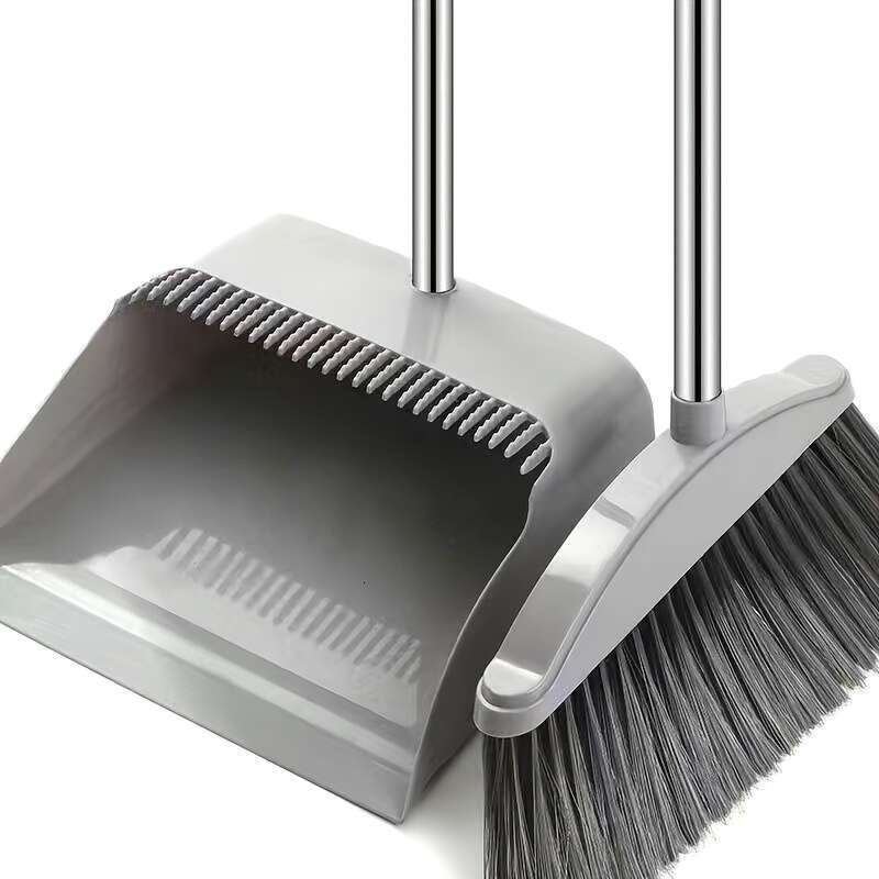 2-in-1 Household Cleaning Set, Soft Bristle Dustpan and Brush Combo, Non-Stick Hair Easy Dust Removal, Durable Plastic, Home Use