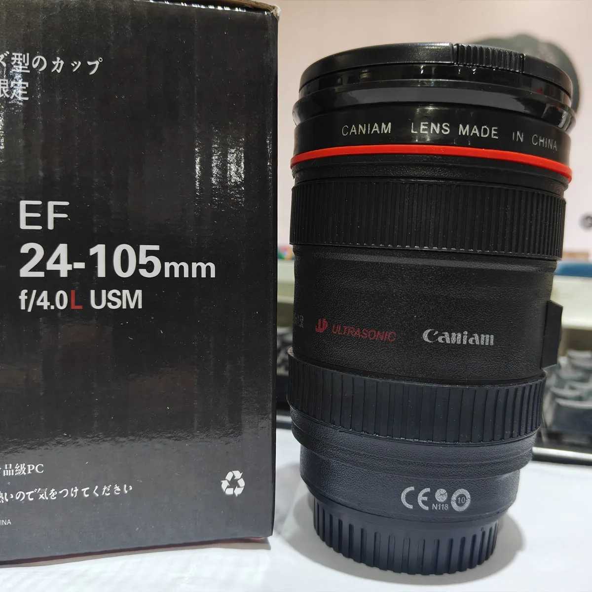 1pc-Stainless Steel Camera Lens Coffee Mug with Leak-Proof Lid - Perfect Gift for Photographers Y251125