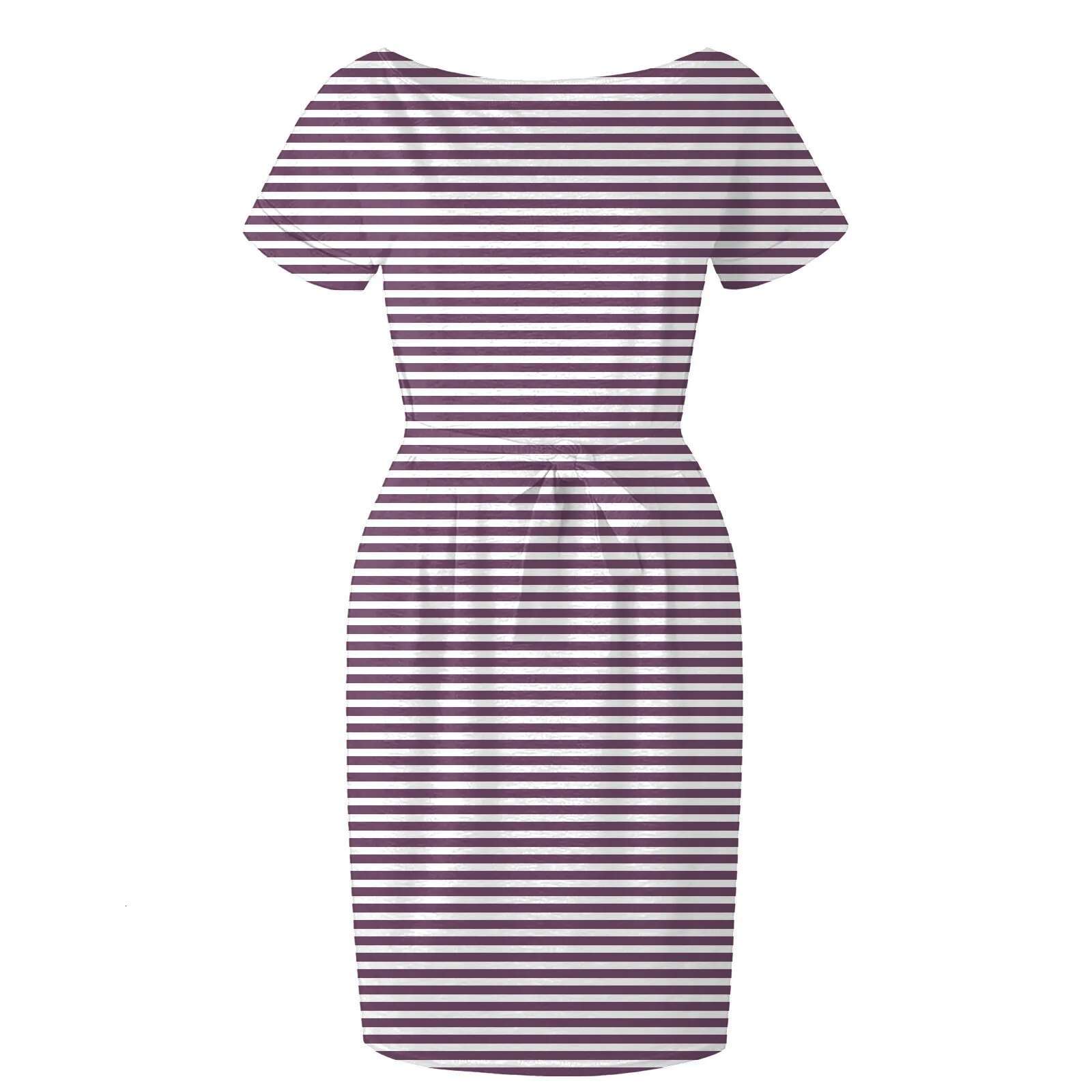 Dongdumaoyi Summer Women Midi Dress Maxi Split Striped V Neck Beach Tshirt Female Vacation Casual Short Sleeve Loose