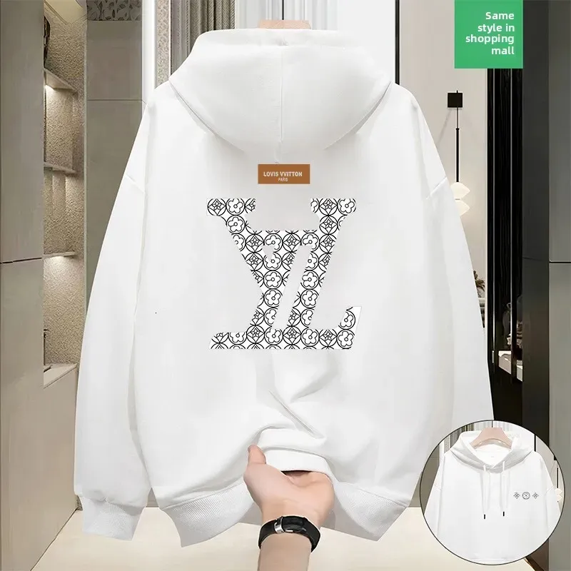 Designer Men's Hoodies 100% Cotton Luxury Brand Thicken Sweatshirt Classic Streetwear Loose Casual Hooded Pullover Women Clothing Long-Sleeved Sw