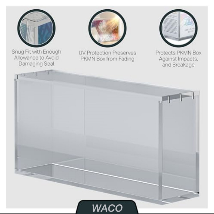 Waco TCG SPC Magnetic Acrylic Display Case, Clear Protector Box for Prismatic Evolutions Super-Premium Collection - view 6