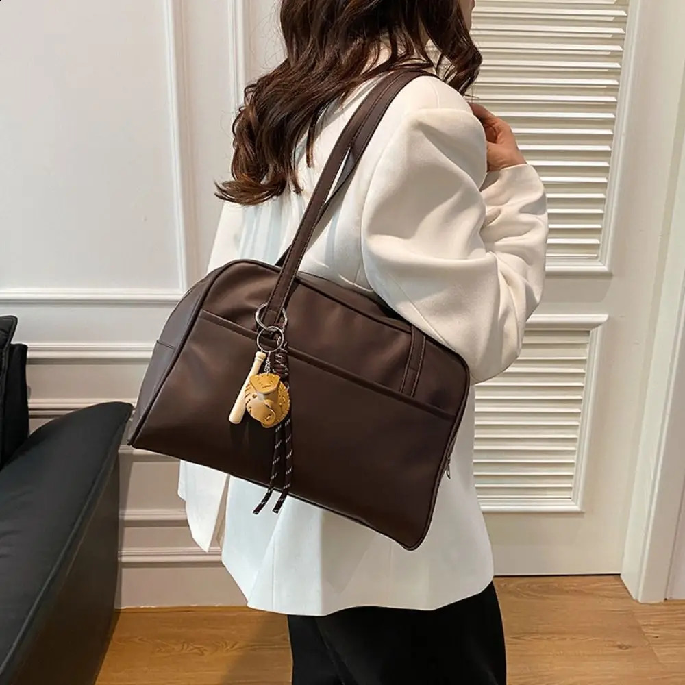 Fashion PU Leather Shoulder Bag Large Capacity Crossbody Bags Tote Bag Women Handbags 250417